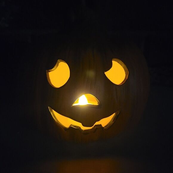 Jack O' Lantern Ceramic Vintage Pumpkin - Picture 3 of 9